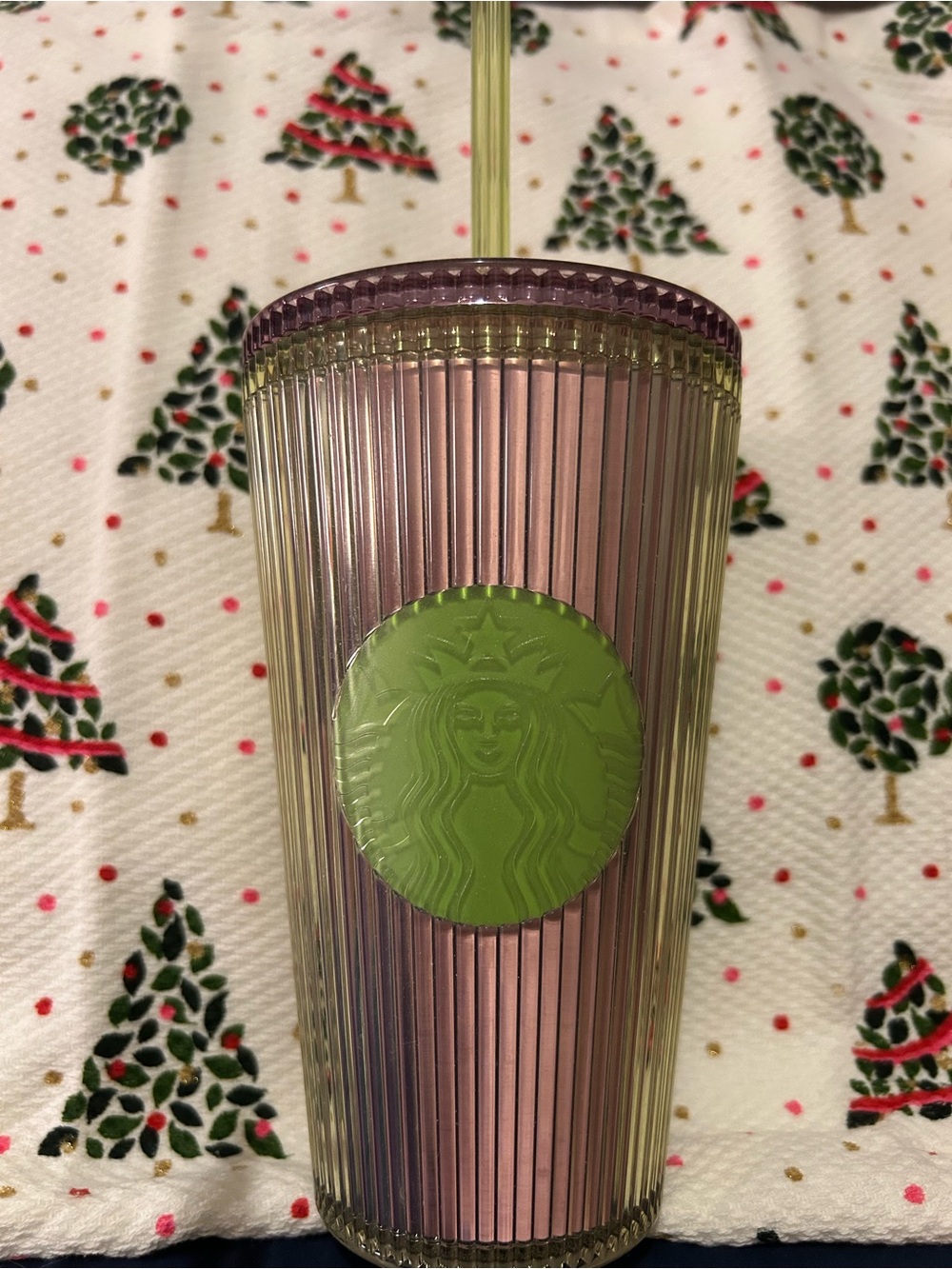 Starbucks Iridescent Tumbler with Green Siren Logo New 16 oz